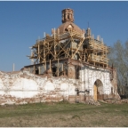 Восточный фасад. Фото в процессе производства работ, 2011г.