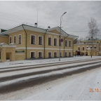 Вид с северо-востока. Фото после производства работ, 2017г. Слева – «Дом Кытманова», справа – «Дом Дементьева».